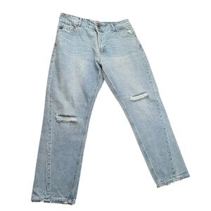 KanCan Women’s MOM Jeans High Waist Relaxed Tapered Size 30 Distressed 0058